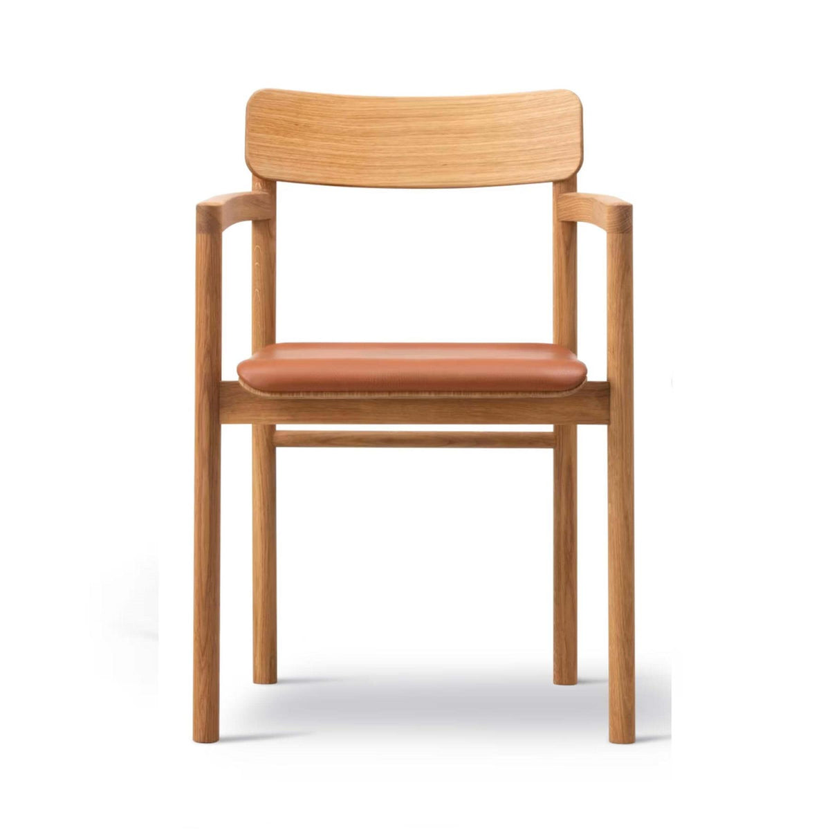 Fredericia Post Armchair with Upholstered Seat