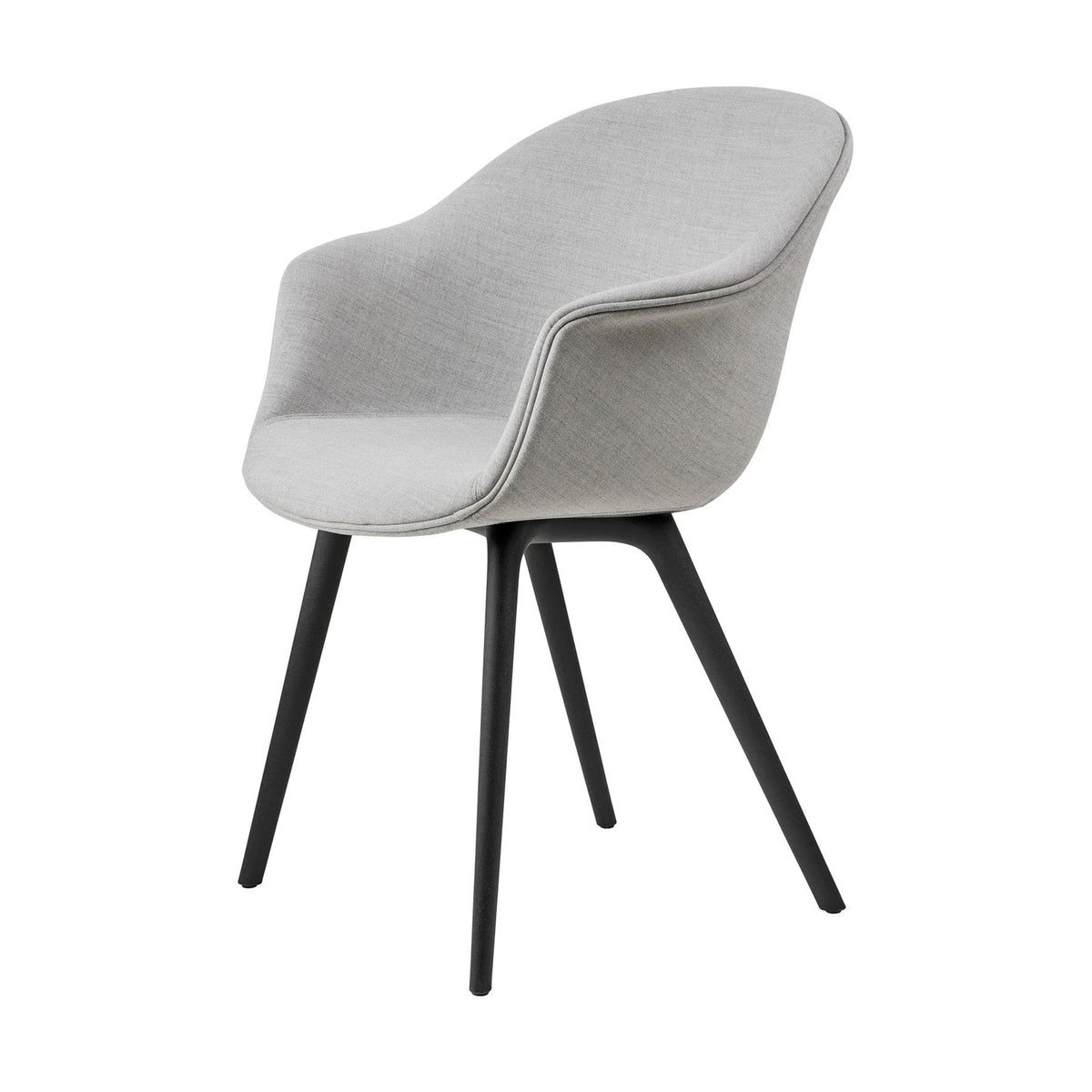 GUBI Bat Dining Chair, Full Upholstery and Plastic Legs