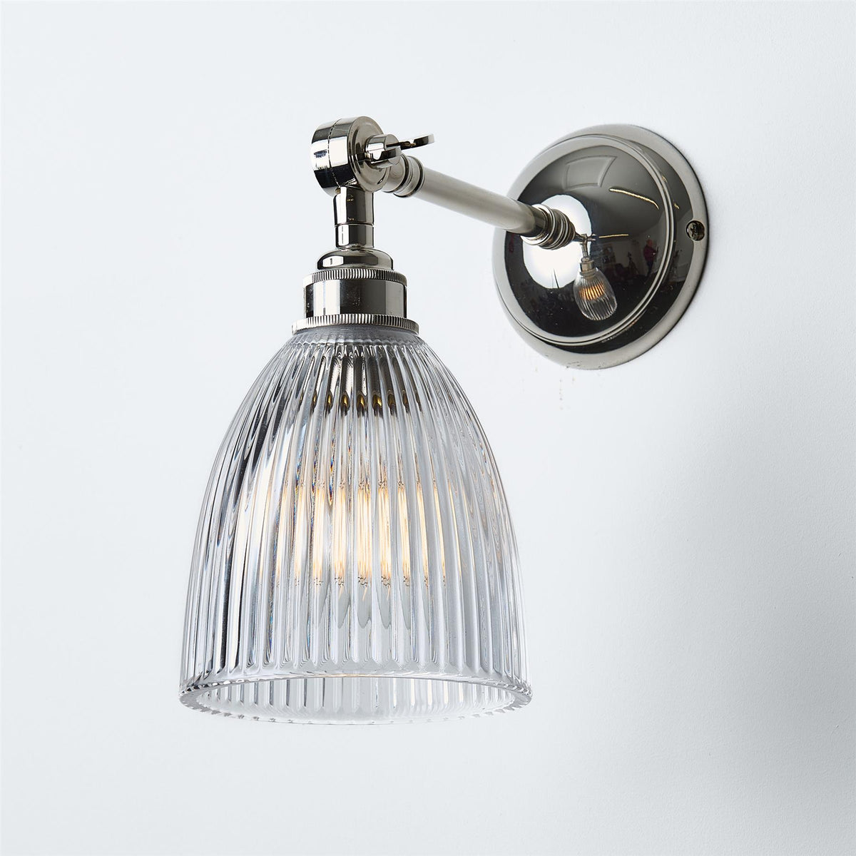 Old School Electric Elongated Prismatic Wall Light - Adjustable Arm