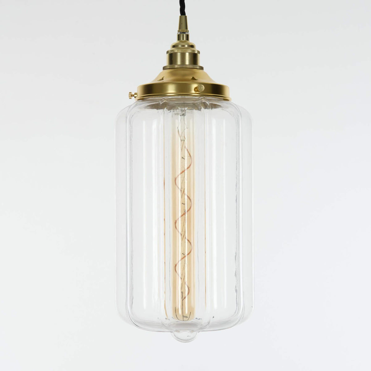 Old School Electric Ellington Pendant Light : Clear Glass