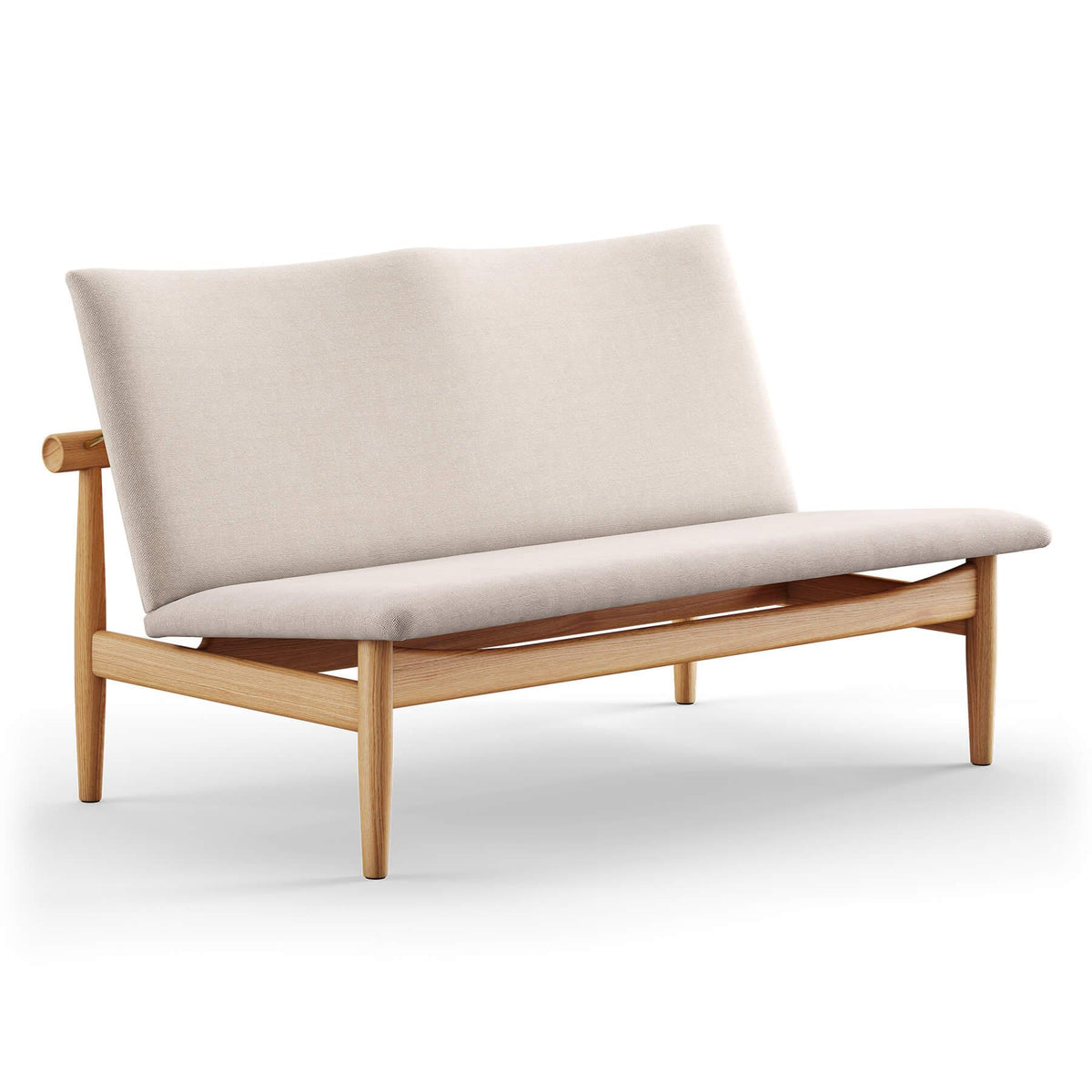 Finn Juhl The Japan 2 Seater Sofa in Dark Oiled Oak