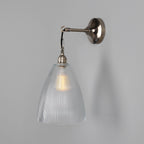 Mullan Lighting Fend Vintage Prismatic Glass Wall Light