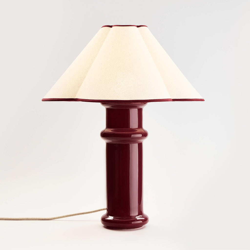 Tala Heath Table Lamp In Port Red