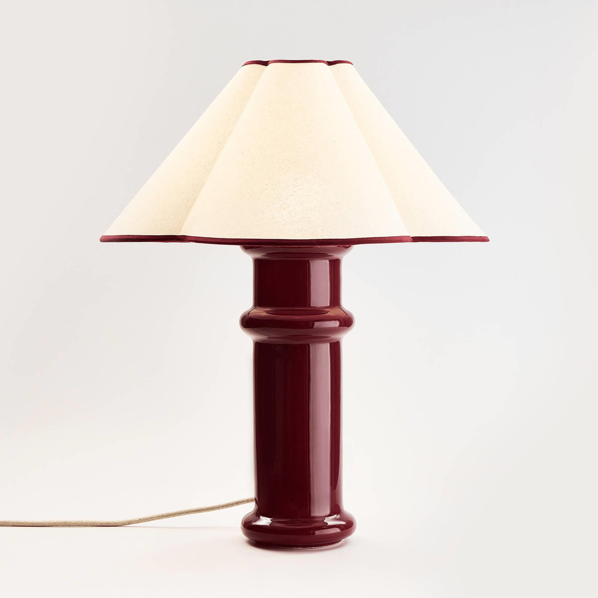 Tala Heath Table Lamp In Port Red