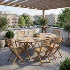 Fritz Hansen Selandia Garden Dining Set - Large - Curated by Holloways of Ludlow