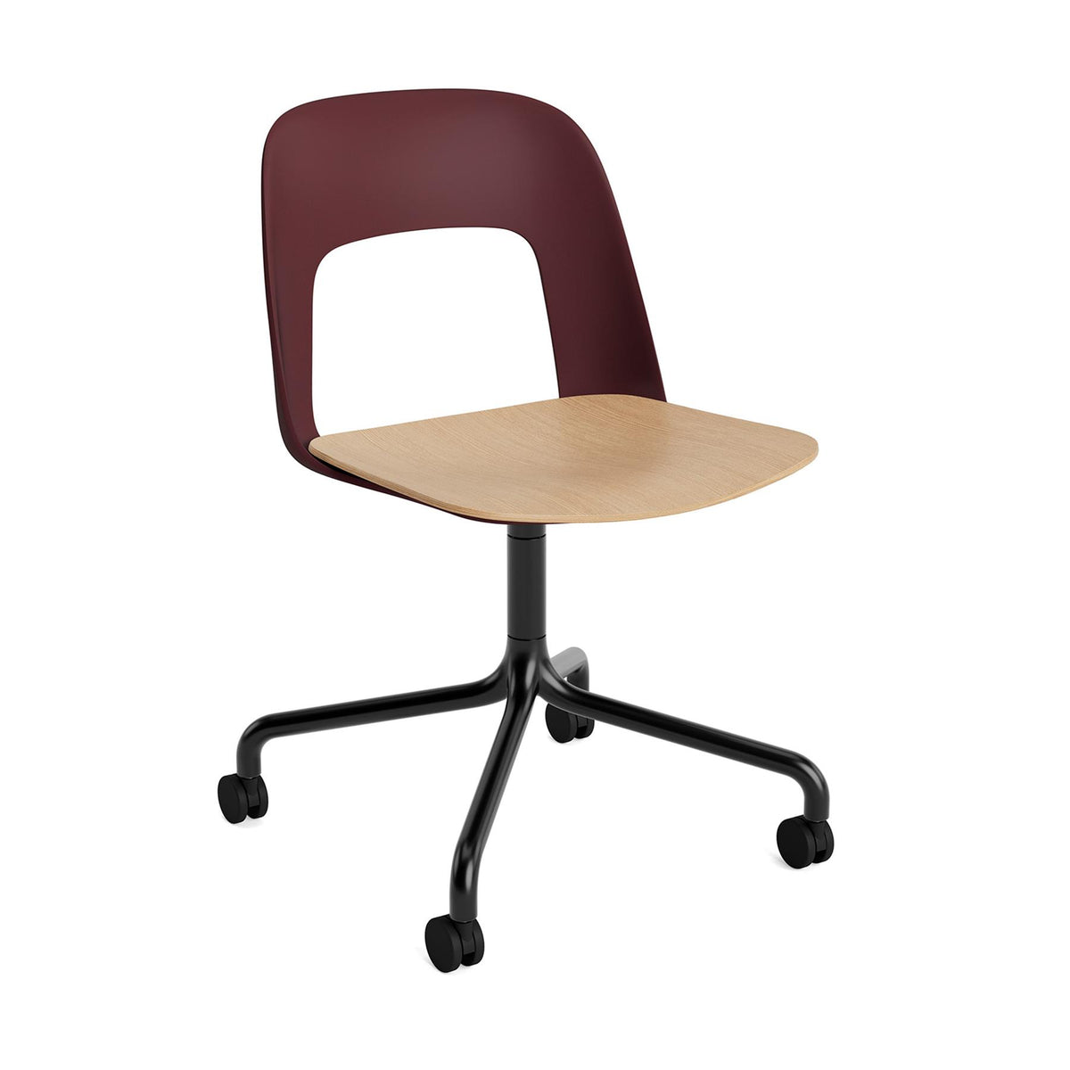HAY Layout Chair 162 with 4 Star Swivel Wheel Base