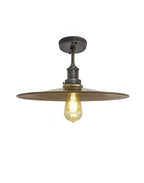 Industville Brooklyn Flush Ceiling Light - Flat Shade