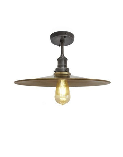 Industville Brooklyn Flush Ceiling Light - Flat Shade