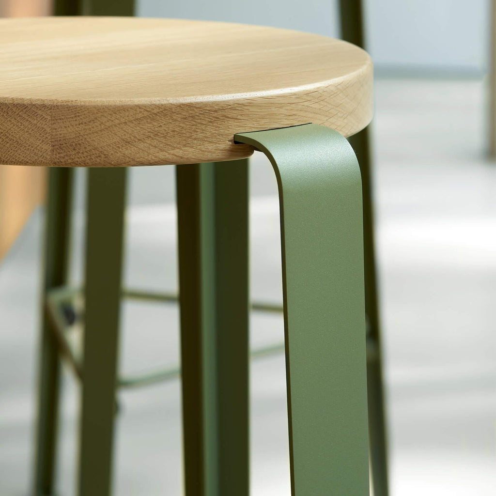 TIPTOE Lou Stool Oak Seat