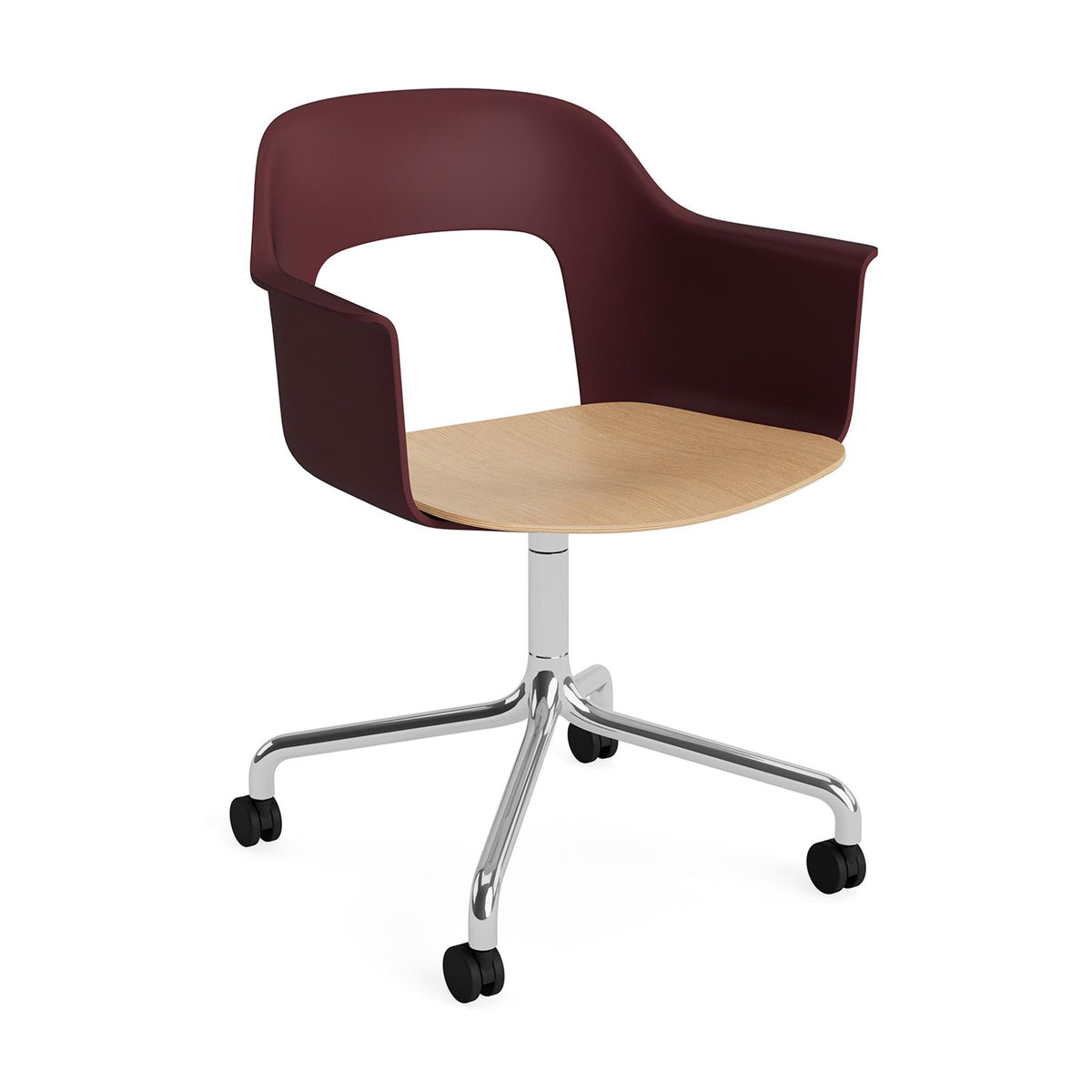 HAY Layout Armchair 262 with 4 Star Swivel Wheel Base