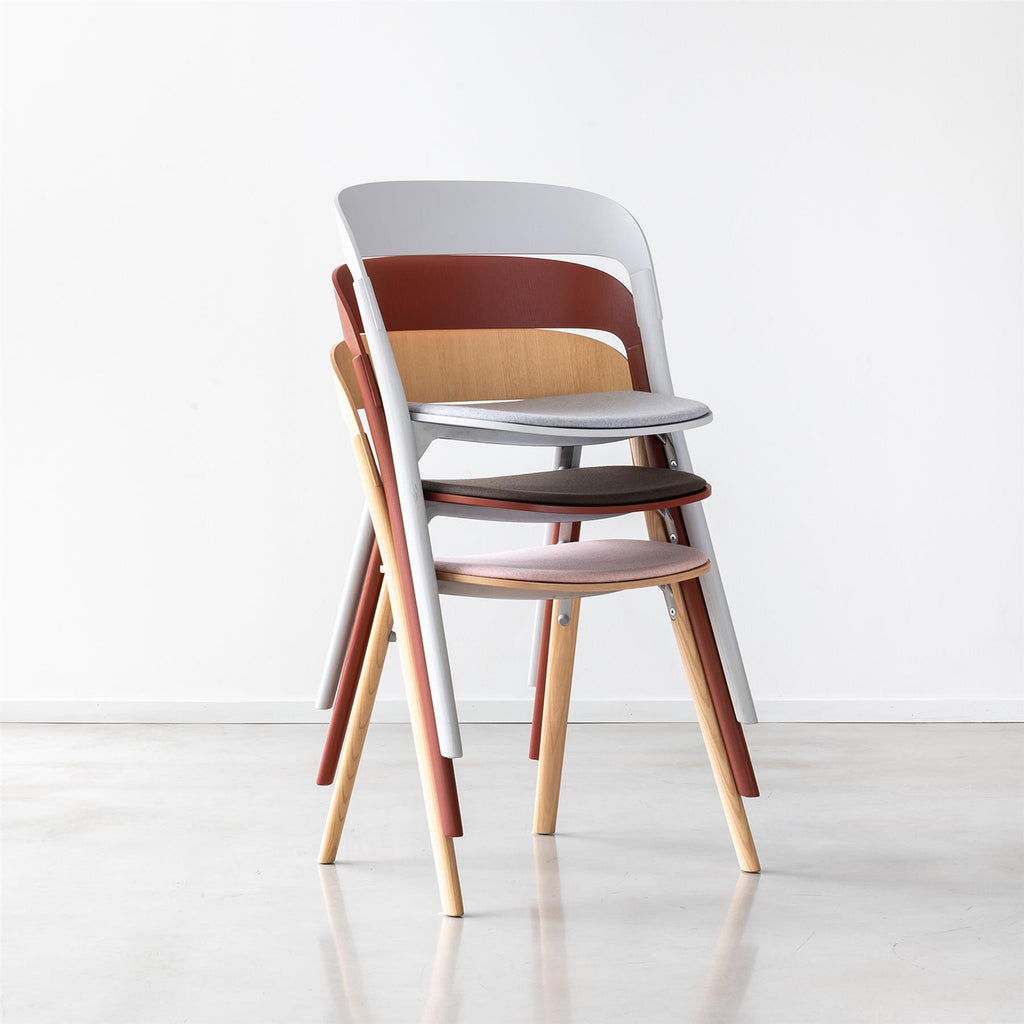 Magis Pila Dining Chair with Upholstered Seat