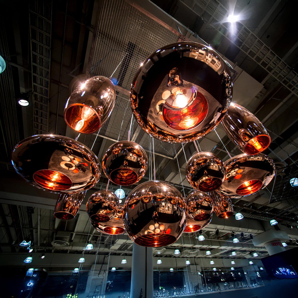 Tom Dixon Copper Round Pendant Light