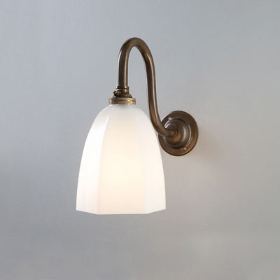 Old School Electric Hexagon Swan Wall Light - B22