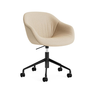 HAY AAC 253 Chair, Soft Upholstery - 5 Star Swivel Base, Gas Lift and Wheels
