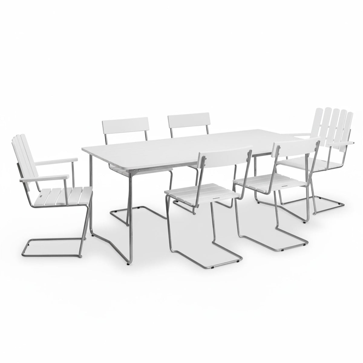 Grythyttan Stålmöbler Outdoor Dining Set - Large - Curated by Holloways of Ludlow