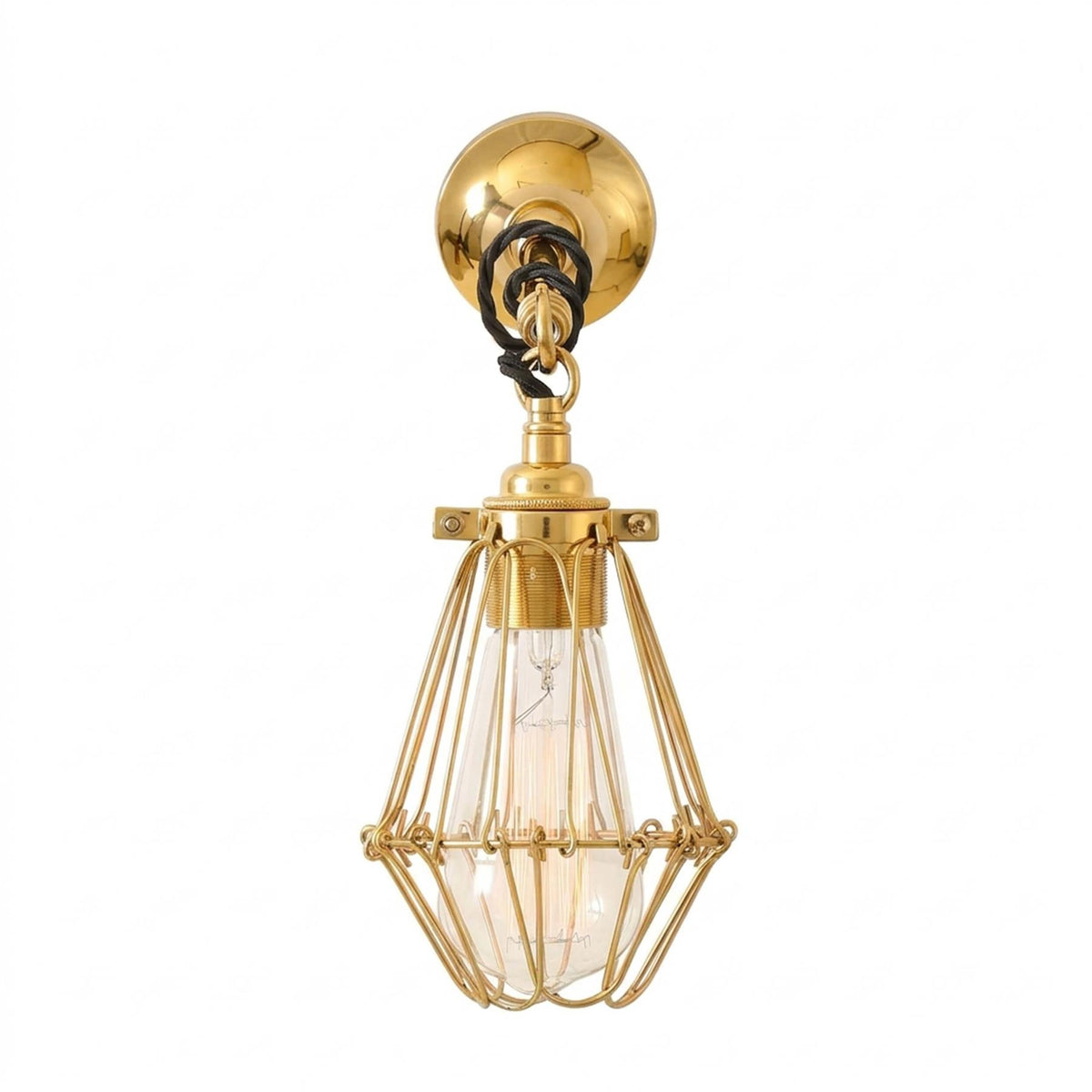 Mullan Lighting Edom Industrial Cage Wall Light