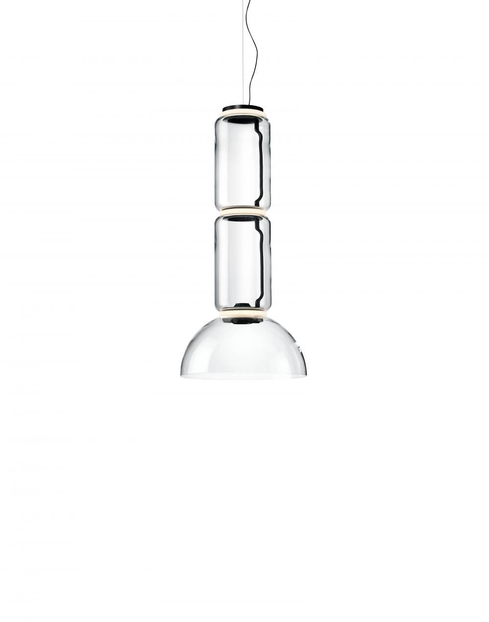 Flos Noctambule Pendant Light - Low Cylinder & Bowl
