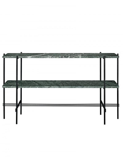 GUBI TS Console Table with Black Frame - with Shelves