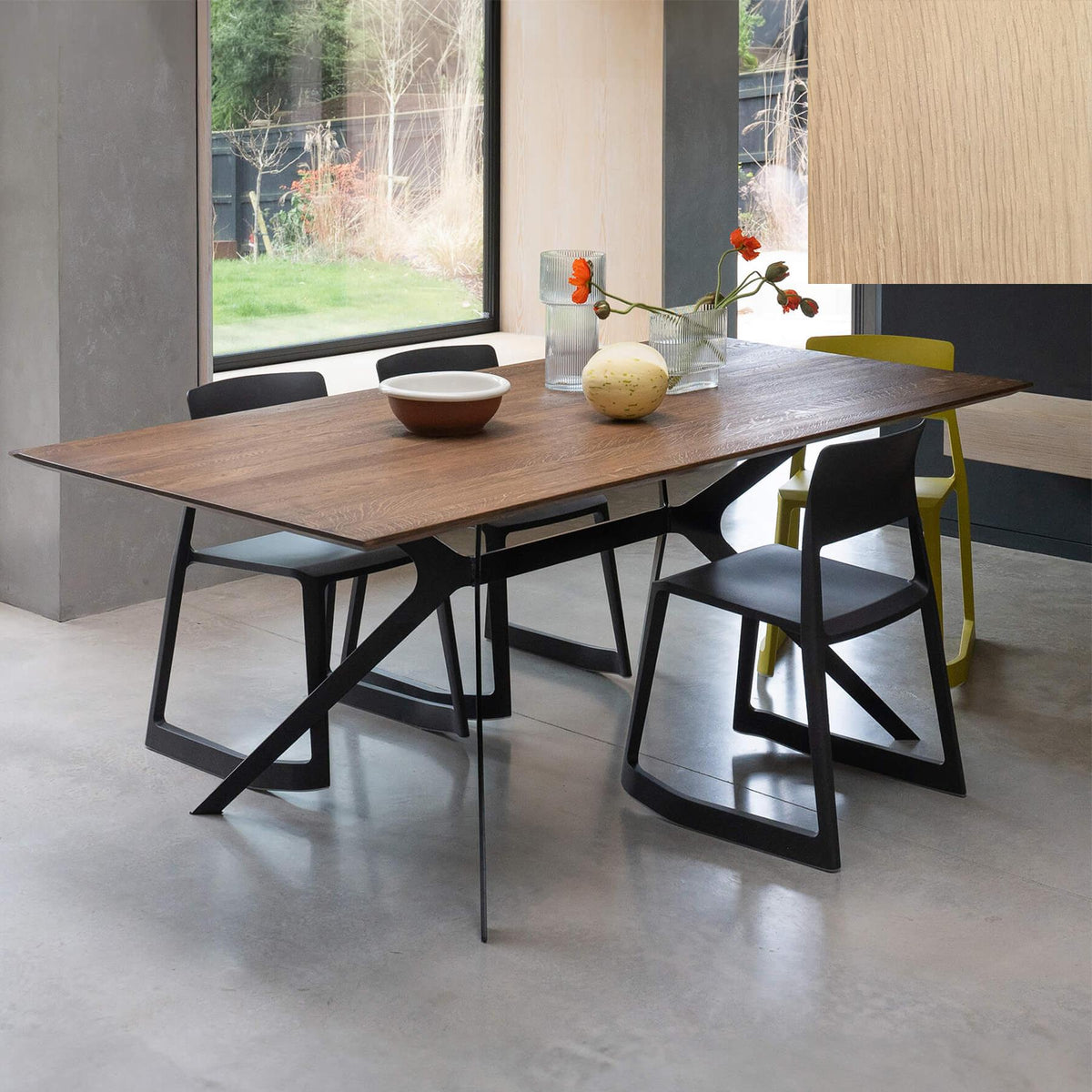 Outlet Massif Dining Table - Natural oiled oak, Length : 240cm - Straight
