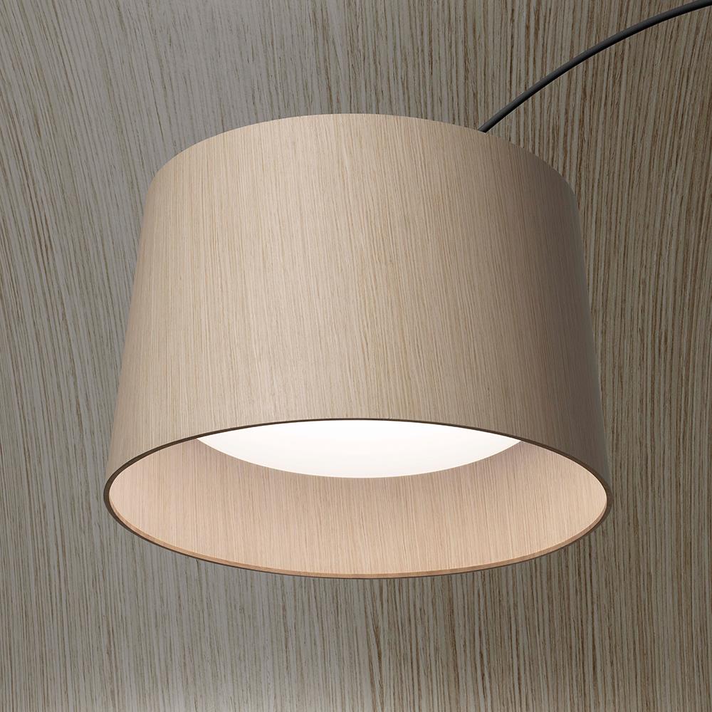 Twiggy floor light - wooden shade
