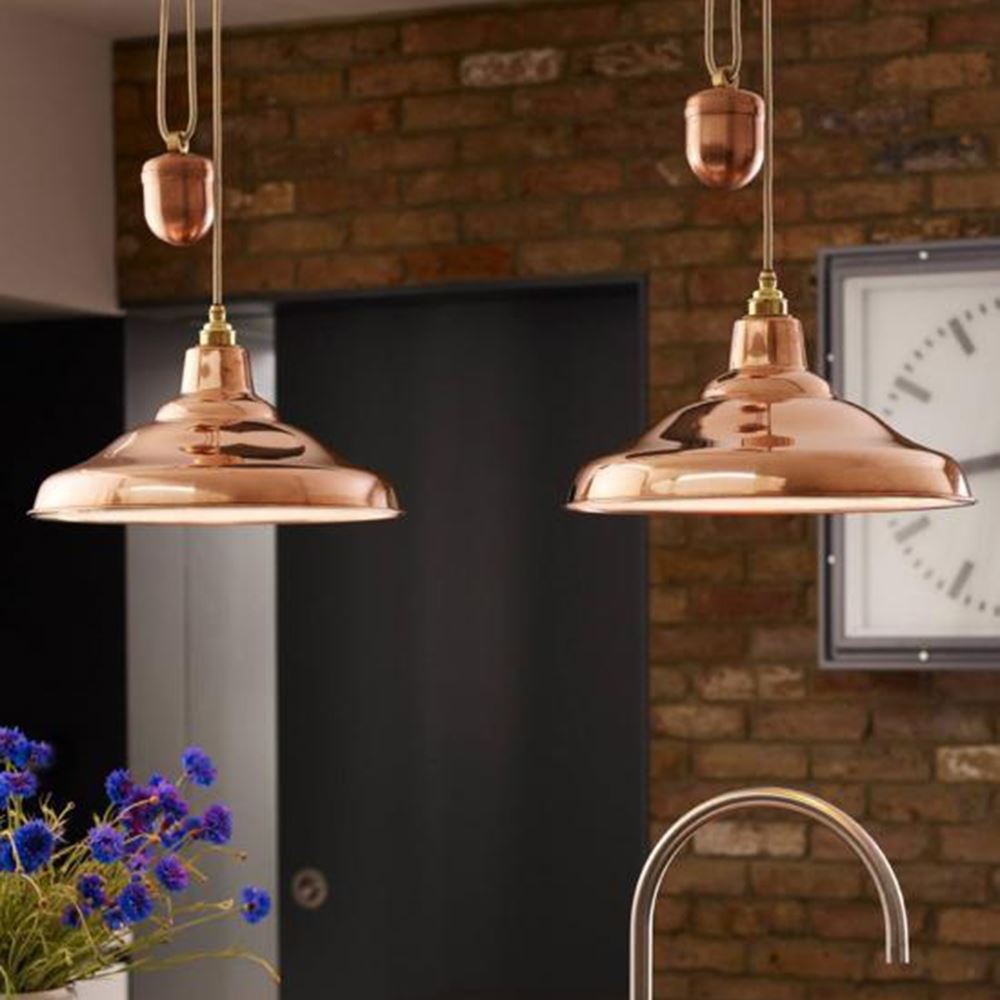 Davey Rise & fall School Pendant Light
