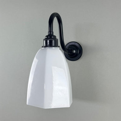 Old School Electric Hexagon Swan Wall Light - E27