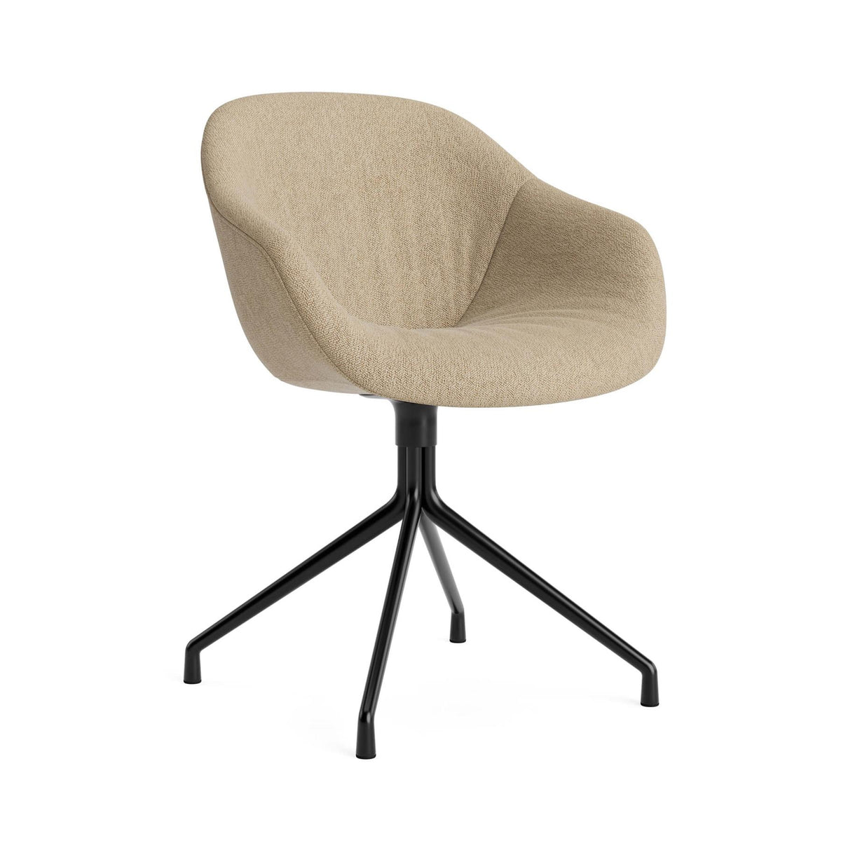 HAY AAC 221 Chair, Soft Upholstery 4 Star Swivel Base Standard Glider