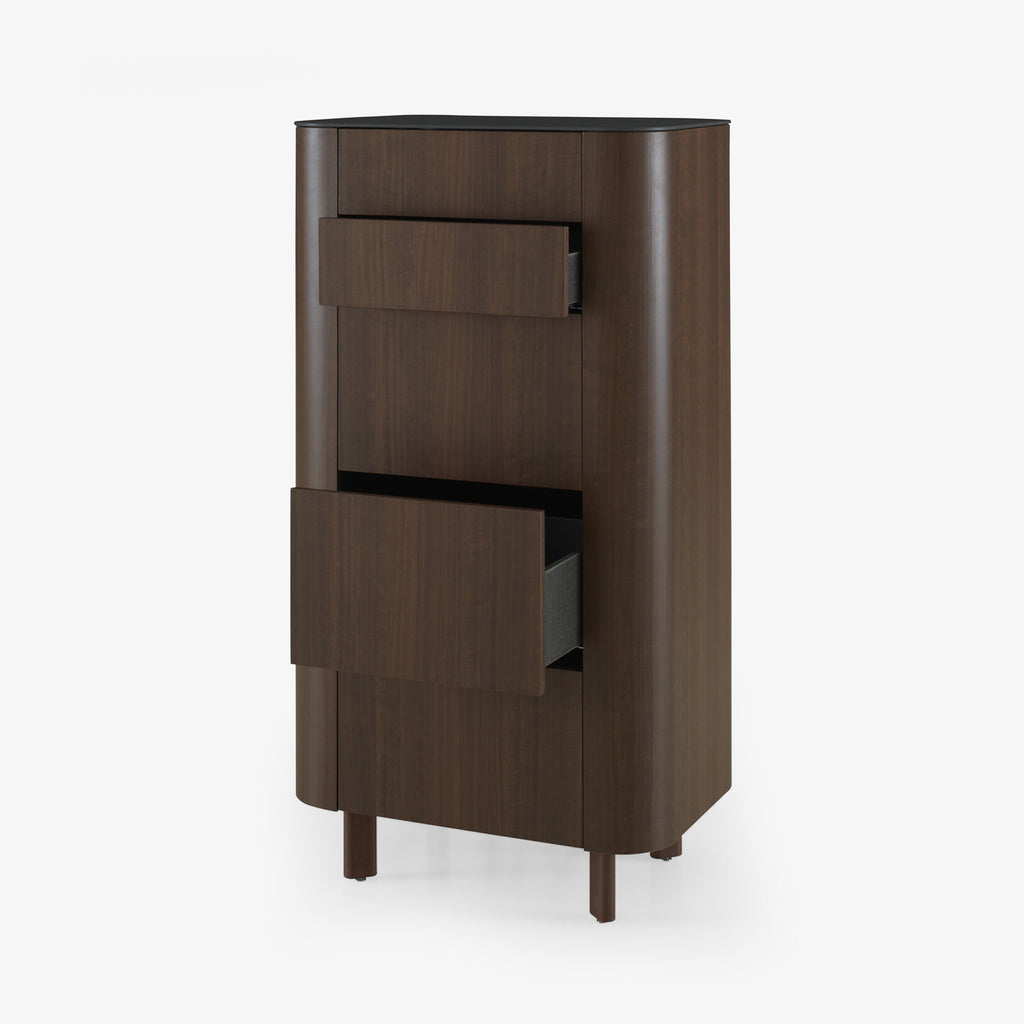 Ligne Roset Parabole Chest of Drawers in Dark Walnut