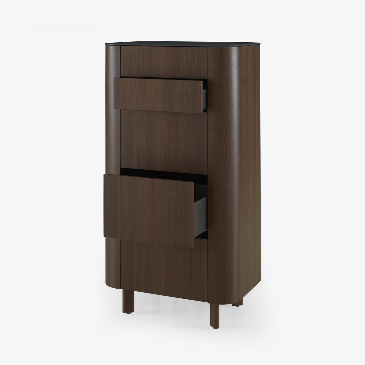 Ligne Roset Parabole Chest of Drawers in Dark Walnut