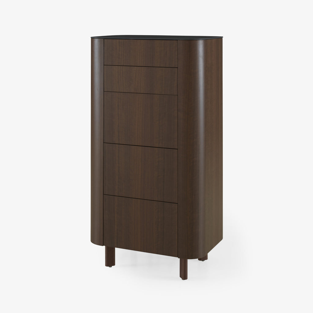 Ligne Roset Parabole Chest of Drawers in Dark Walnut