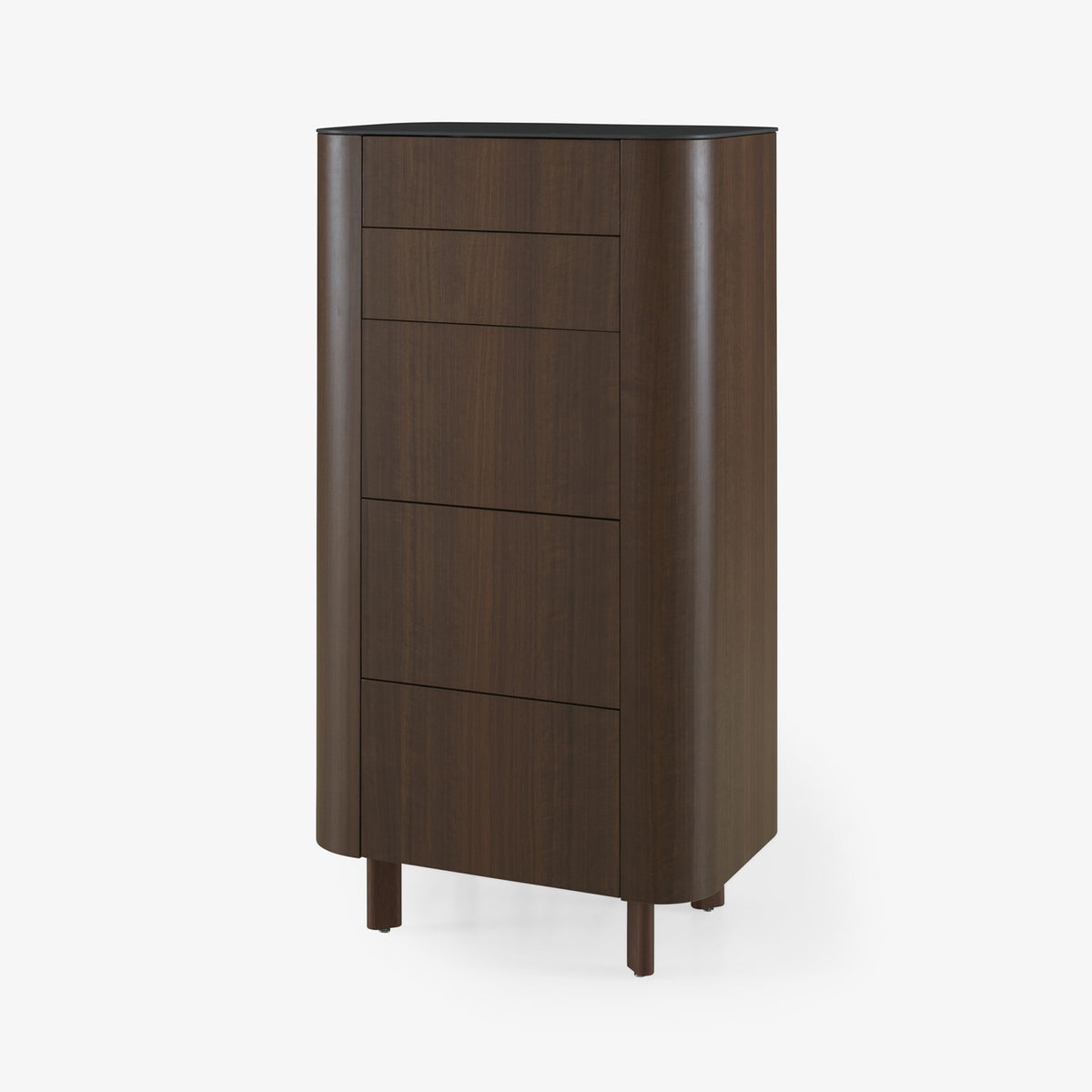 Ligne Roset Parabole Chest of Drawers in Dark Walnut