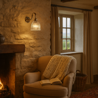 Old School Electric Elongated Prismatic Wall Light : Swan Arm