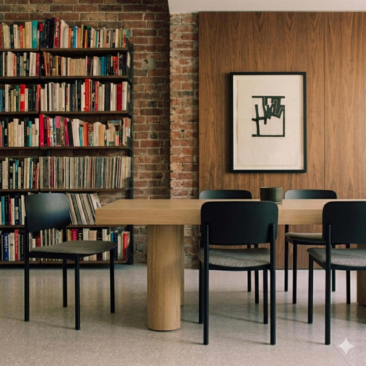 Fredericia Plan Dining Chair with Upholstered Seat