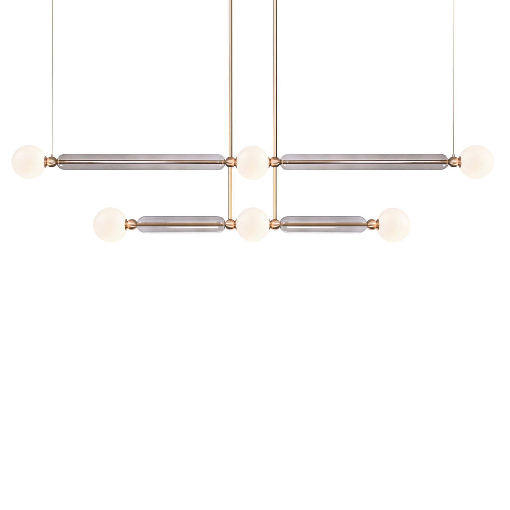 Marc Wood Case 2 Tier Linear Pendant Light