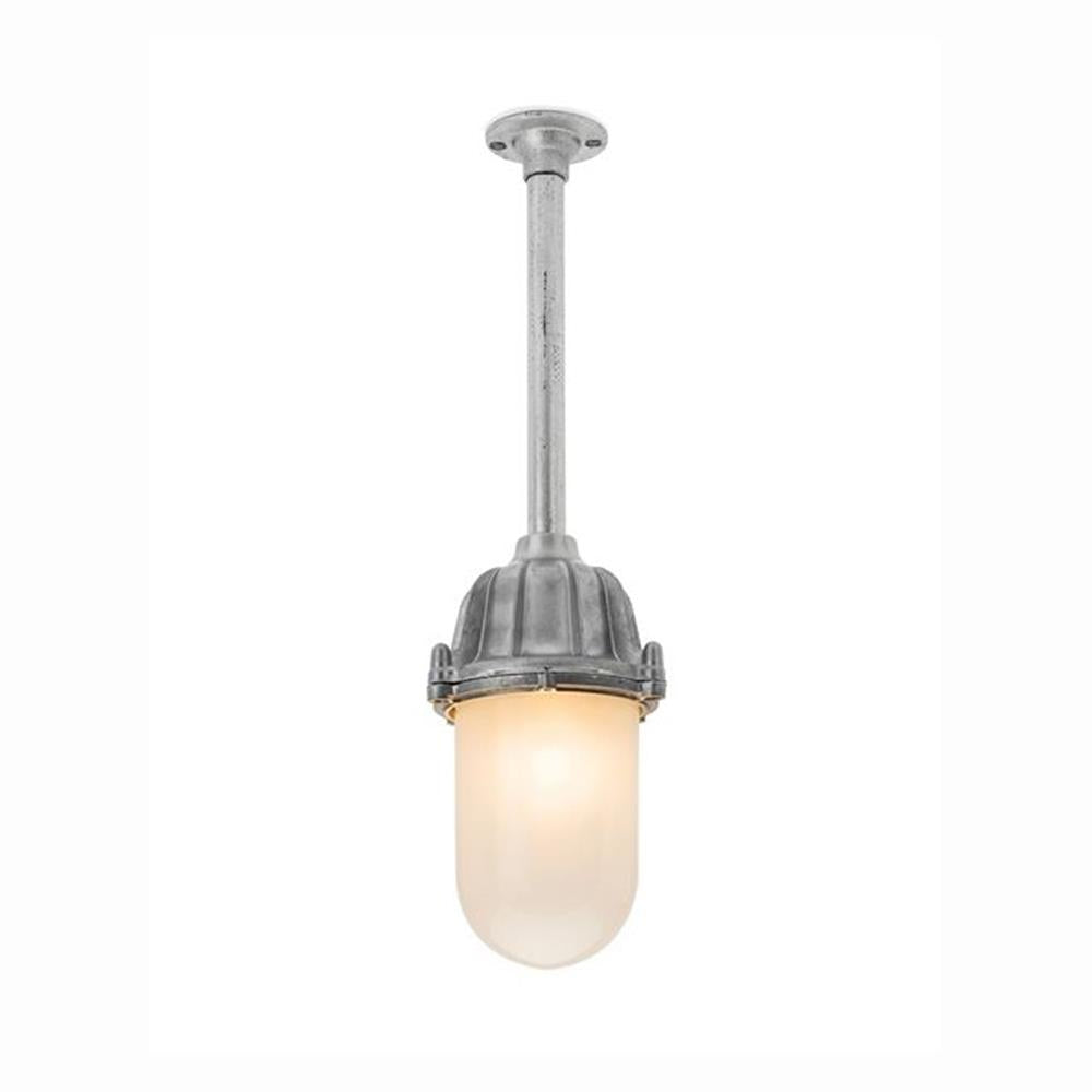 Old School Electric Cast Aluminium Ceiling Light with Tube