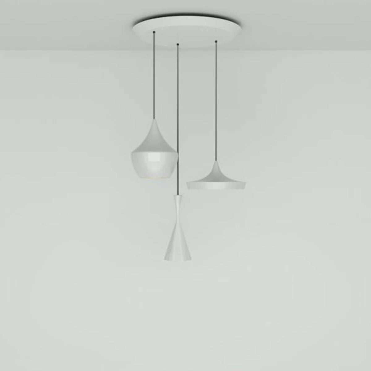 Tom Dixon Beat Range Trio Round LED Pendant Light System