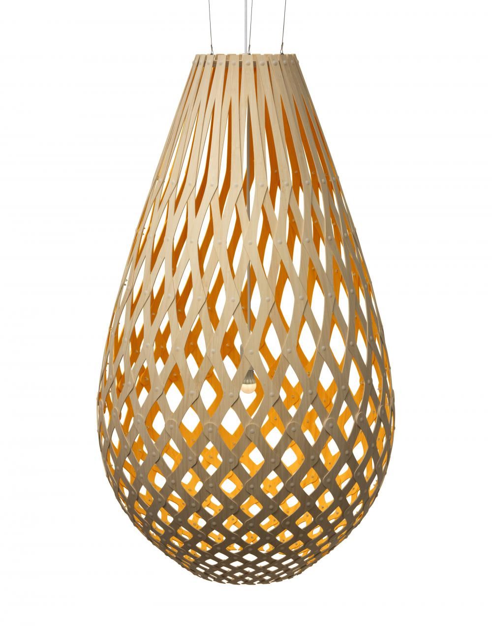 David Trubridge Koura Pendant Light Coloured - 1 Side