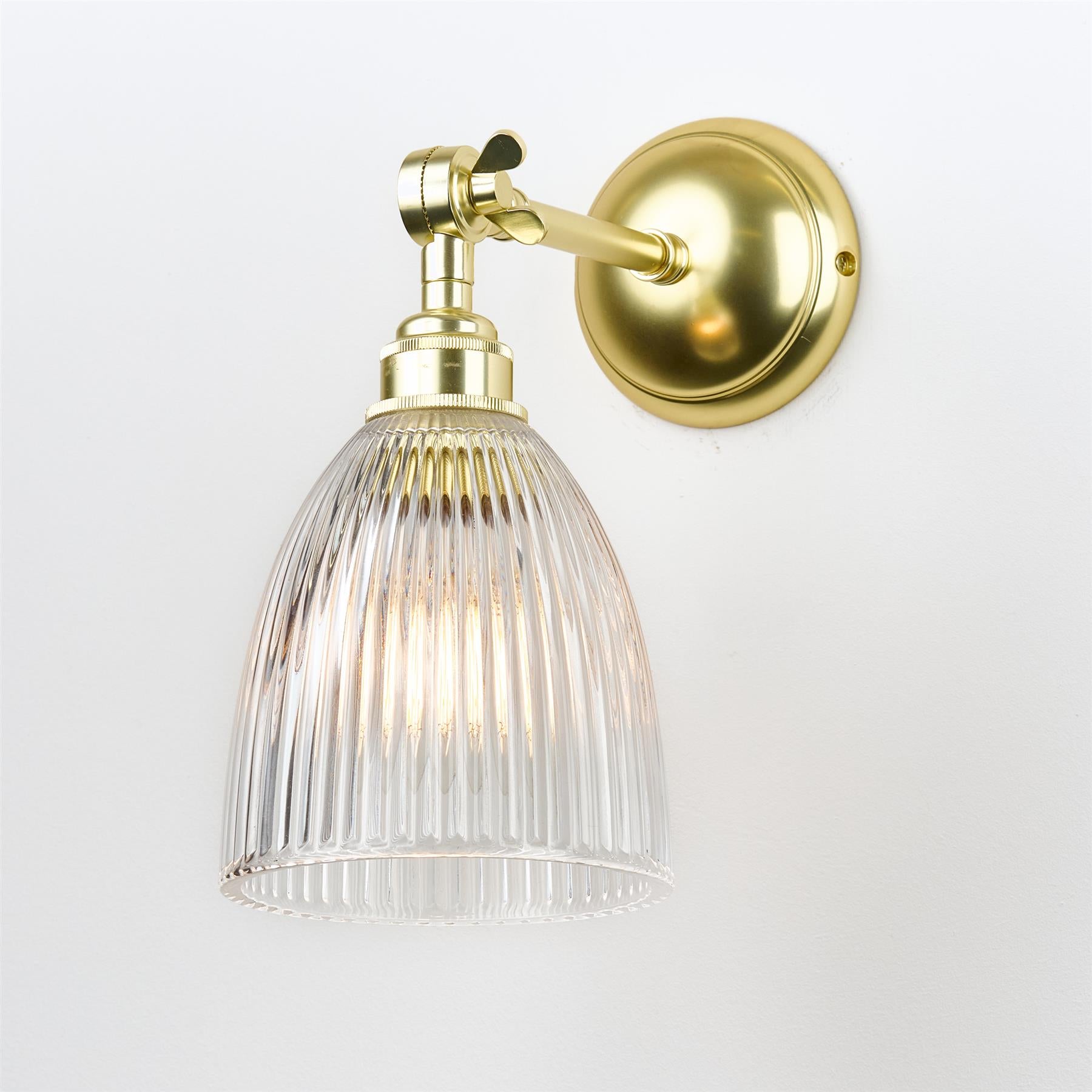 Old School Electric Elongated Prismatic Wall Light - Adjustable Arm