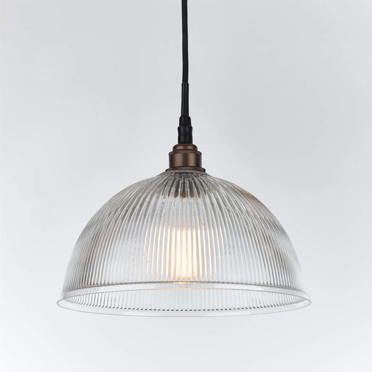 Old School Electric Prismatic Dome Pendant Light : Bathroom Version