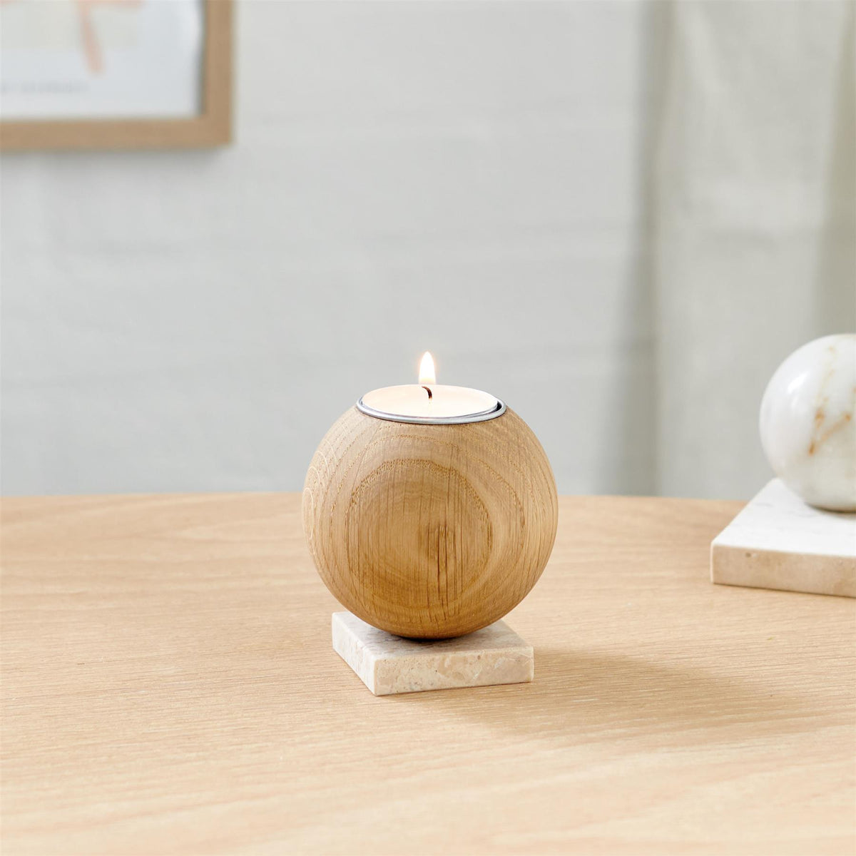 Aakjaer Furniture Ellipse tealight holder - Natural Oil Oak