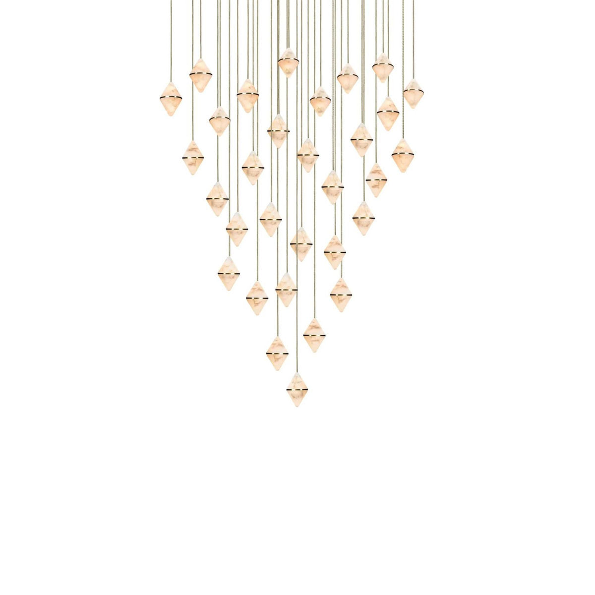 Marc Wood Gem Conical Cluster Pendant Light
