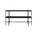 GUBI TS Console Table with Black Frame - with Shelves