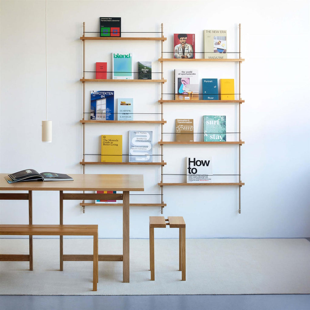 MOEBE Double Magazine Shelving Set