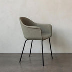 Audo Copenhagen Harbour Dining Chair with Black Steel Base