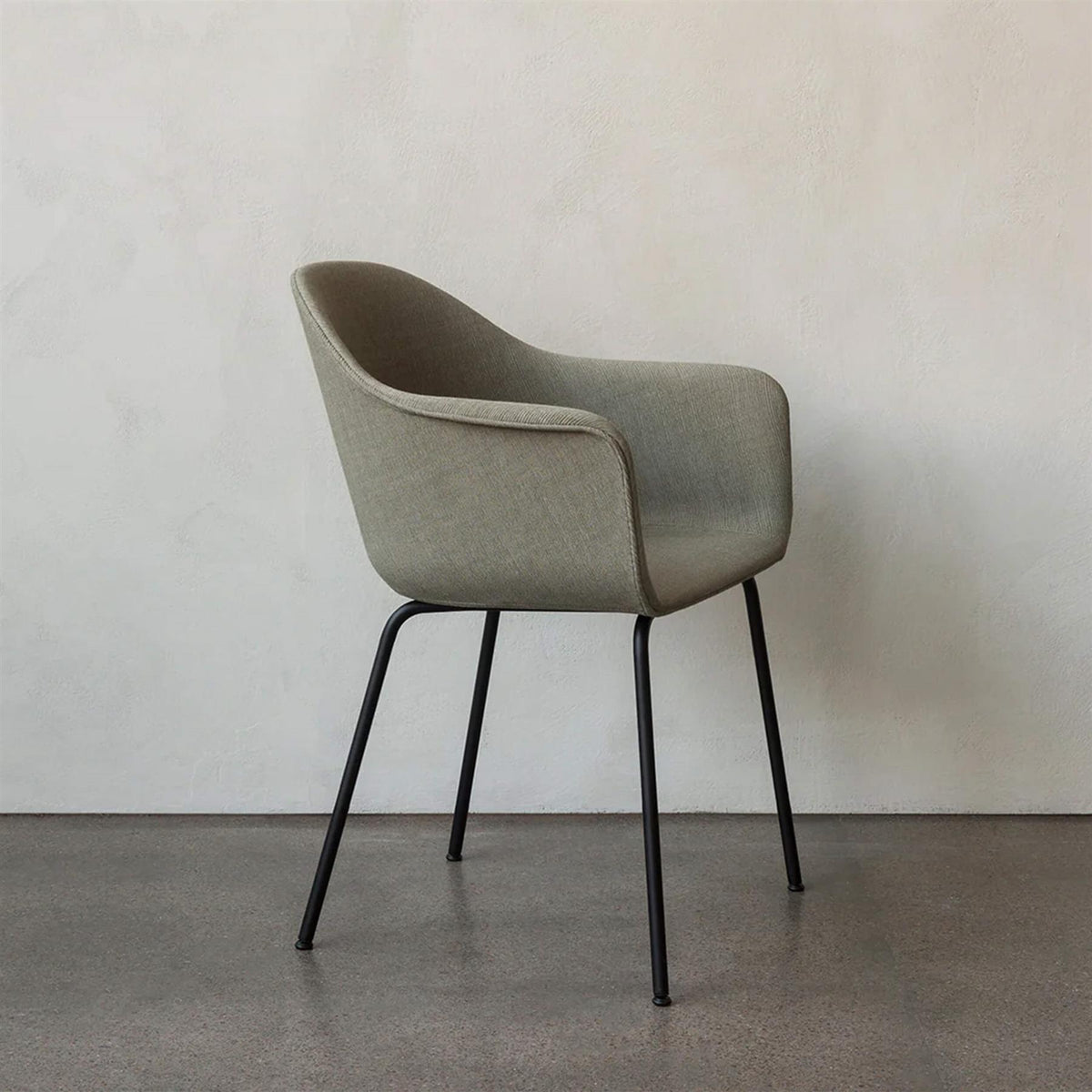 Audo Copenhagen Harbour Dining Chair with Black Steel Base