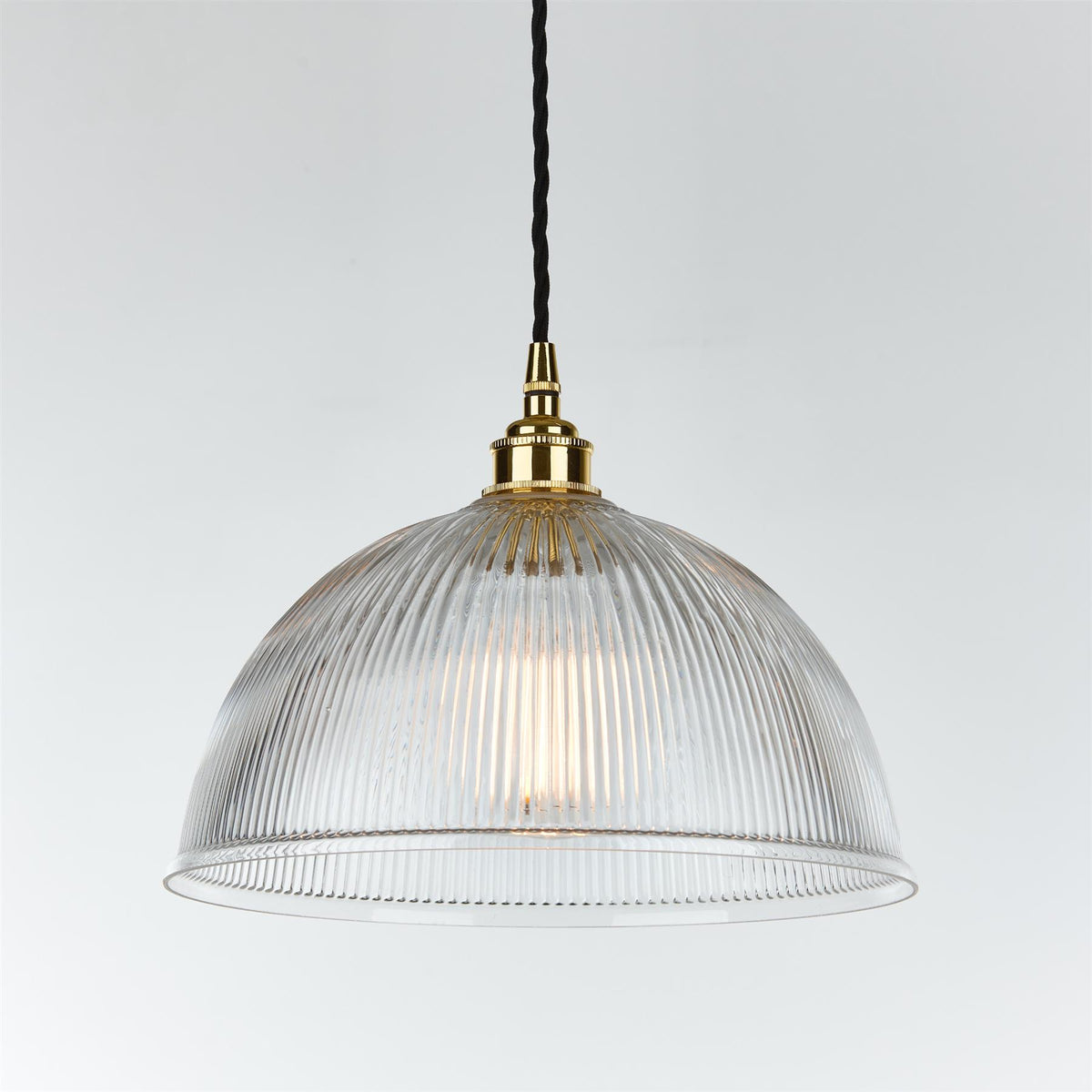 Old School Electric Prismatic Dome Pendant Light