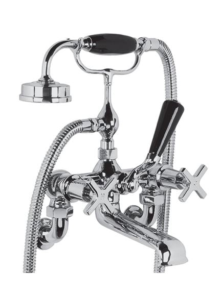 Lefroy Brooks MH1166 Mackintosh Wall Mounted Bath Shower Mixer with Shower Handset and Cradle