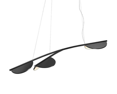 Flos Almendra Organic Pendant Light - Anthracite / S3 - Short : 161.1cm