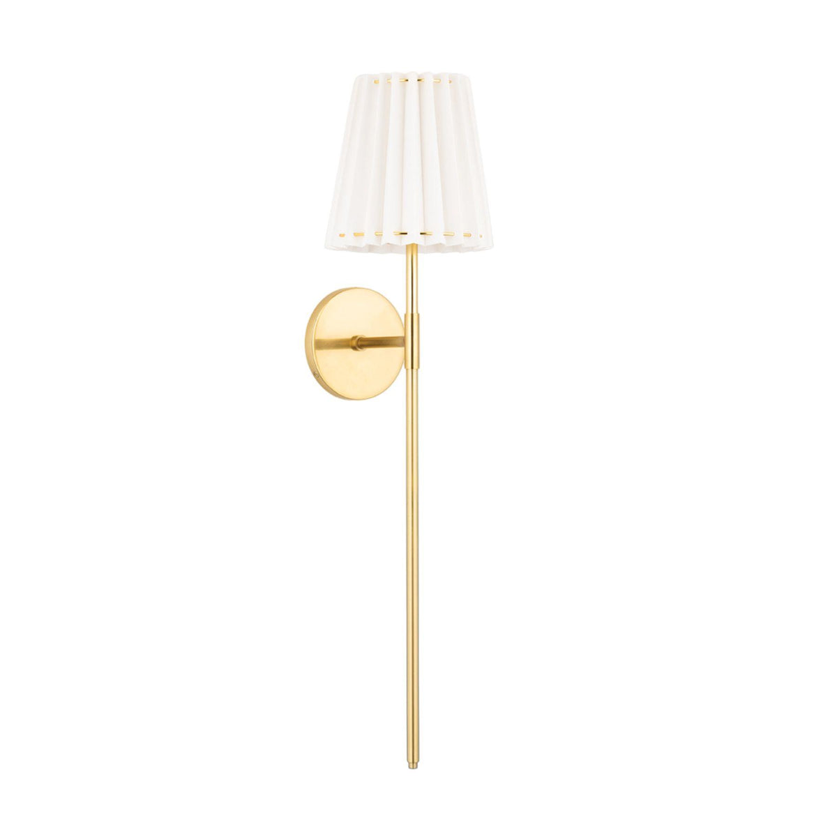 Demi Aged Brass Long Arm Wall Light