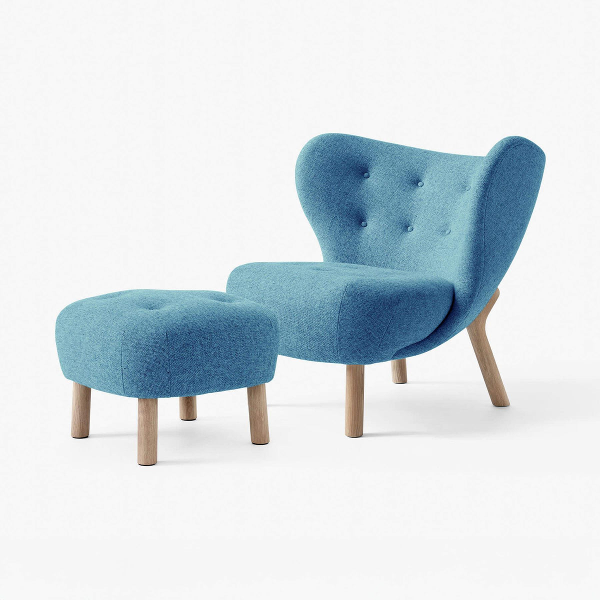 &Tradition VB1 Little Petra Chair with Footstool